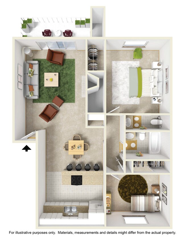 Unit W106 W306 floor plan